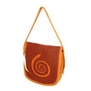 Rahmentrommel-Tasche Filz, orange-rot, 44 cm kaufen München, Filz- Rahmen-Trommel-Tasche kaufen Erding, buy handmade felt bag for shamanic drum 16,5