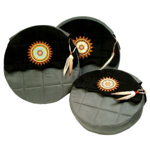 Rahmentrommel-Tasche Dark Smoke 53 cm, gelbe Sonne kaufen München, Indianer-Trommel-Tasche kaufen Erding, Schamanentrommel-Tasche kaufen Bayern, sac de tambour de cadre, borsa di tambour, drum case for 20