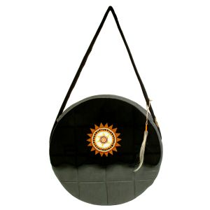 Rahmentrommel-Tasche Dark Smoke 53 cm, gelbe Sonne kaufen München, Indianer-Trommel-Tasche kaufen Erding, Schamanentrommel-Tasche kaufen Bayern, sac de tambour de cadre, borsa di tambour, drum case for 20