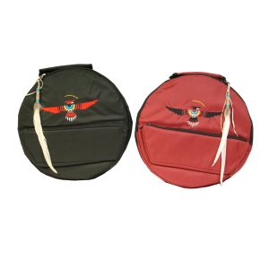 Rahmentrommel-Rucksack Deluxe rot, schwarzer Adler 44 cm kaufen München, Rahmentrommelrucksack kaufen Bayern, buy backpack for 16,5