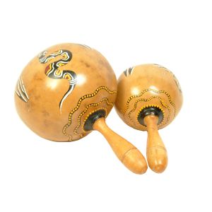 Kleine Kalebasse mit Schlange, Spirale und gelber Banderole kaufen München, Kokosrassel für schamanische Arbeit kaufen Bayern, Kalebasse-Shaker kaufen Erding, Maraca kaufen BRD, Rumba-Rassel kaufen, Rattle, Kokos-Rassel mit Schlange, Spirale und gelber Ba