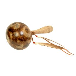 Kokos-Rassel gebrannt mit Federschmuck kaufen München,  Kokosrassel kaufen Bayern,  Kokosrasseln kaufen BRD, Maraka kaufen Erding, Maraca, Schamanische-Rassel mit Federschmuck, Kokosrassel mit Feder für schamanische Arbeit 