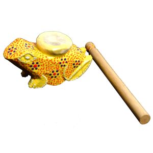 Schwirrtrommel Frosch gelb kaufen München, Waldteufel kaufen Bayern, Wald-Teufel, Schwirrtrommel kaufen Erding, Tierstimmen kaufen BRD, Soundeffekte Bayern, Schwirr-trommeln, Geräusche kaufen, Märchen erzählen, Schwirrtrommel Frosch, gelb