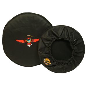 Djembe-Top Deluxe Adler schwarz, 36 cm kaufen München, Djembe-Schoner kaufen BRD, Djembe-Hut Bayern kaufen, Djembe-Schutz Erding, Djembe-Haube, buy drum cover for 14